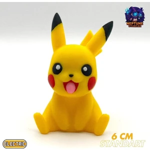 #0025 Oturan Pikachu Pokemon Figürü