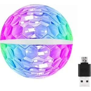 Sese Duyarlı Rgb Ledli 360 Derece Micro Android Mini Disko Işığı