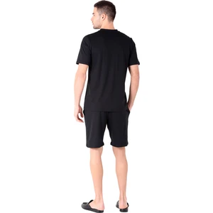 D'S Damat Şort Pijama Takımı Siyah