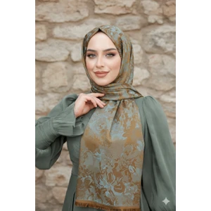 Gül Desenli Çift Taraflı Şal