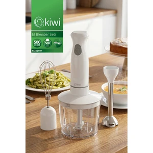 KC-8219H Paslanmaz Çelik Bıçaklı El Blender Seti