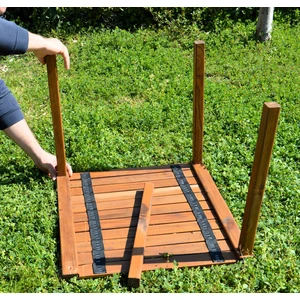 Ahşap Katlanır Rulo Kamp ve Piknik Masası
