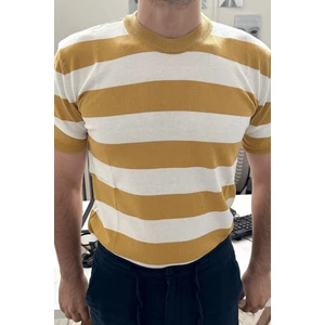 Tarz Cool Erkek Yuvarlak Yaka Örme T-Shirt