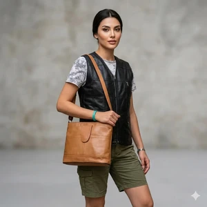 Sir Cliffson Deri Crossbody Çanta