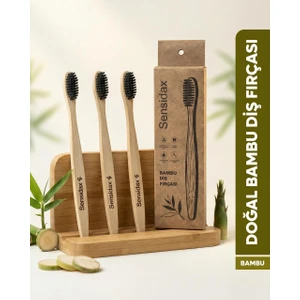 Doğal Bambu Diş Fırçası 2+1 Adet -Orta-Medium