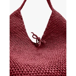 Kadın Hasır Efektli Omuz Çantası