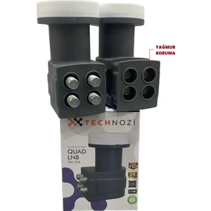 4 Lü Lnb Yeni Nesil Yağmur Korumalı 4K Net Görüntü Lnb