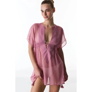 Gül Pembesi Basic Kaftan
