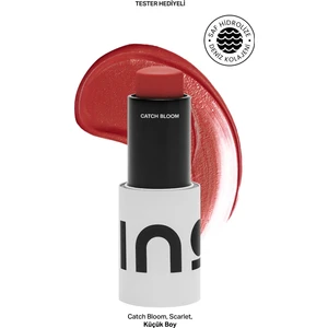Ino Cosmetic Catch Bloom Scarlet Stick Ruj & Allık 4,5Gr