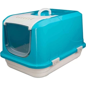 Amazon Pet Amazon Kapalı Kedi Tuvaleti Mavi L