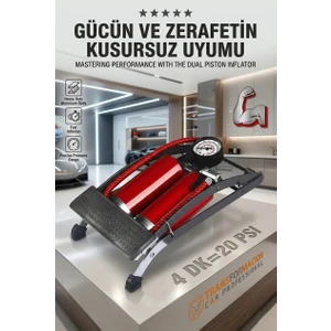 ModaCar Çift Pistonlu Profesyonel Ayak Pompası - Yüksek Basınçlı Ultra Performans Serisi 425582