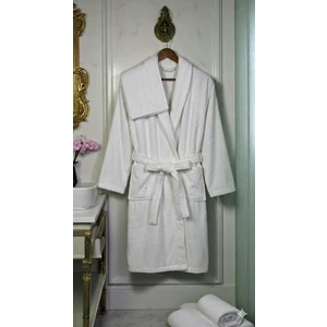Arya Beyaz Havlulu Bornoz