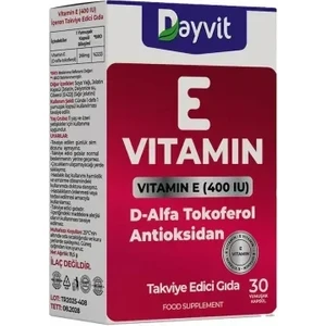 Vitamin E 400 IU 30 Kapsül