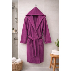 Mysoft Home  Bornoz Kadife Kapüşonlu  %100 Pamuk