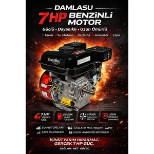 Benzinli Motor 7hp Çapa Tip Kamalı