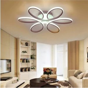 Ömür Avize Modern Gri Kasa Ledli Plofonyer Avize 60CM