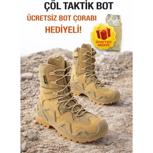 Single Sword SS601 Tactical Fermuarlı Askeri Çöl Botu+ Bot Çorabı Hediyeli