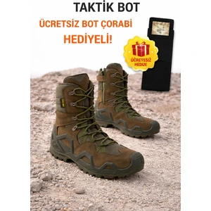 Single Sword SS601 Tactical Fermuarlı Askeri Çöl Botu+ Bot Çorabı Hediyeli