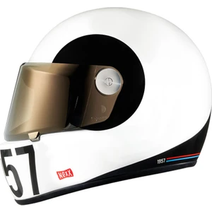 X.G100R Sputnık Beyaz-Siyah Kask