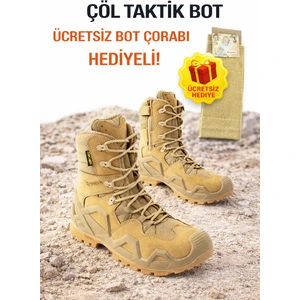 Single Sword SS601 Tactical Fermuarlı Askeri Çöl Botu+ Bot Çorabı Hediyeli