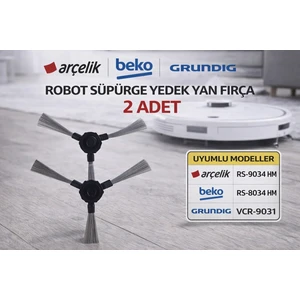 Rs 8034HM Robot Süpürge  2 Li Yan Fırça