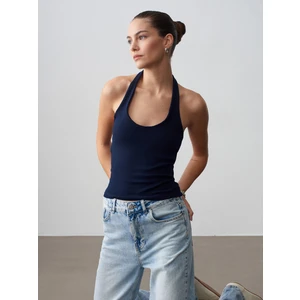 21052 Halter Yaka Top-K.lacivert