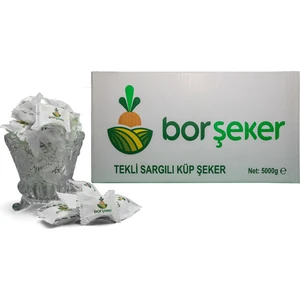 Bor Şeker - Tek Sargılı Küp Şeker 5 kg Pancar Şeker