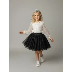 Kız Çocuk Simli Tütü Etek