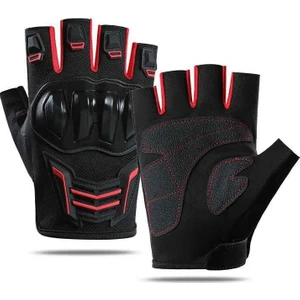 Unisex Korumalı Yarım Motorsiklet Eldiveni