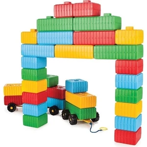 PİLSAN TUĞLA BLOK VE ARABA SETİ (43PARÇA)