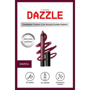 M.A.C Dazzlelip Crayon Işıltılı Dudak Kalemi - Grapeful