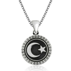 Inure Jewelry Gümüş Ay Yıldız Kolye
