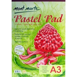 Mont Marte Pastel Pad 180gr. 4 Renk, A3, 12 Yaprak