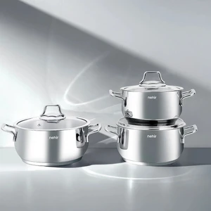 Alven 6 Parça Derin Paslanmaz Çelik Tencere Seti