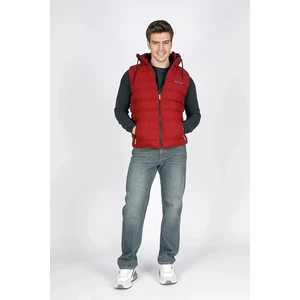 Lee Cooper Caspian Erkek Kapüşonlu Yelek Bordo