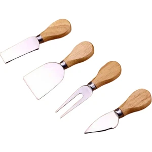Bambu Peynir Bıçak Servis Seti 4 Parça