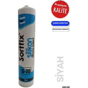 Genel Amaçlı Siyah Silikon 280gr S-70