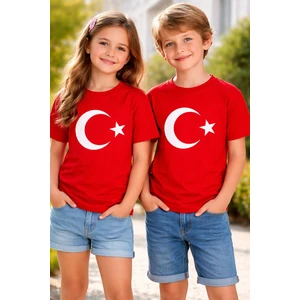 Türk Bayraklı Çocuk Tişört