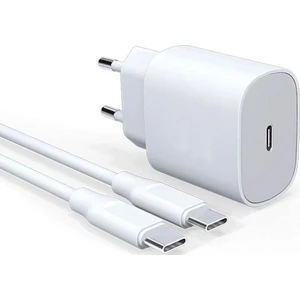 25 W Hızlı Şarj Seti (Usb Type-C Kablo ve Adaptör)