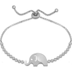 Inure Jewelry Gümüş Fil Asansör Bileklik