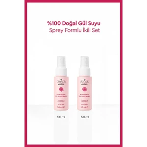 %100 Doğal Gül Suyu Spreyi İkili Paket