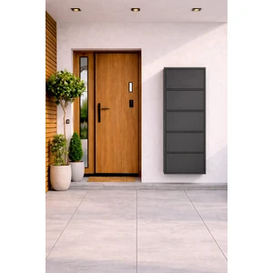 Effe Yapı Dekor Antrasit 5 Kapaklı Metal Ayakkabılık