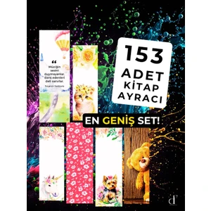153'lü Kitap Ayracı Seti - En Geniş Set - Özel Paket9