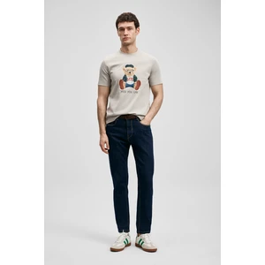 Teddy Modern Grafik T- Shirt Taş