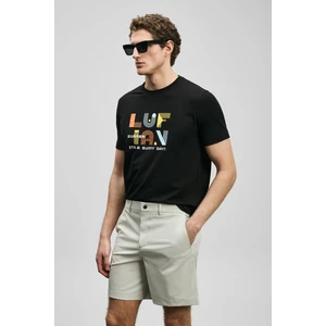Sunny Modern Grafik T- Shirt Siyah