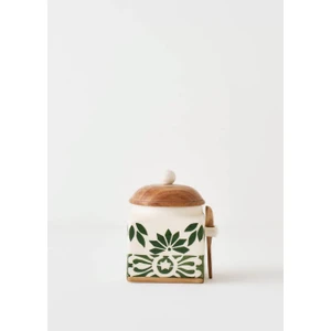 Bella Maison Molly Seramik Kavanoz Krem (800 Ml)