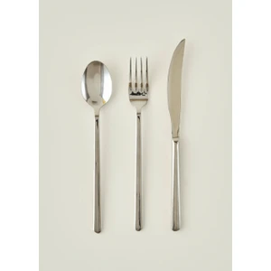 Milano 18 Parça Tatlı Çatal Kaşık Bıçak Seti Silver