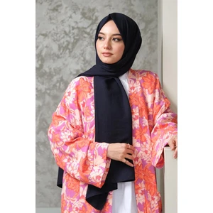 Pamuk Cazz Şal Lacivert