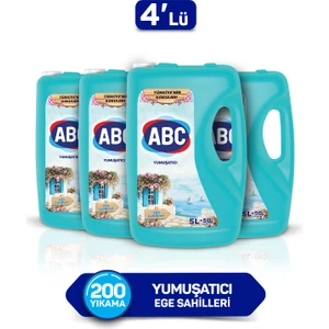 Abc Çamaşır Yumuşatıcısı Ege Sahilleri 5 Lt X4
