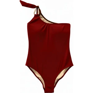 Aksesuarlı Bordo Mayo